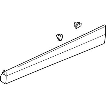 42810318 GM Lower Molding, Front Driver Side Illustration 1 of 1
