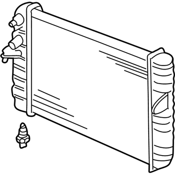 Cadillac Radiator - 89018715