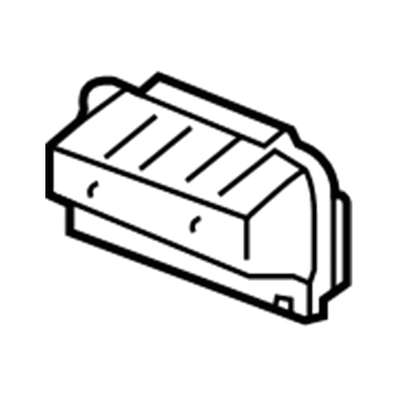 GM 20880482 Handle, Black, Rear Inner 20880482 GM Handle, Black, Rear Inner Illustration 1 of 1