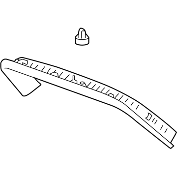 GM 20892981 Upper Trim Panel, Rear 20892981 GM Upper Trim Panel, Rear Illustration 1 of 1