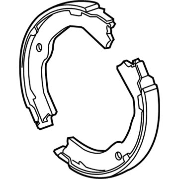 GM 20921108 Parking Brake Shoes, Rear 20921108 GM Parking Brake Shoes, Rear Illustration 1 of 1