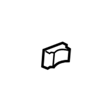 GM 20827384 Rail End Cap, Rear Driver Side 20827384 GM Rail End Cap, Rear Driver Side Illustration 1 of 1