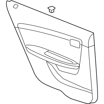 Saturn 25783653 Door Trim Panel