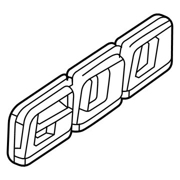 GM 84740919 Nameplate 84740919 GM Nameplate Illustration 1 of 1