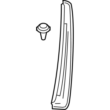 85136432 GM Front Molding, Rear Driver Side Illustration 1 of 1