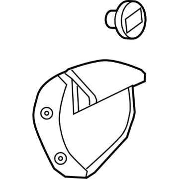 23177478 GM Handle Bezel, Driver Side Illustration 1 of 1