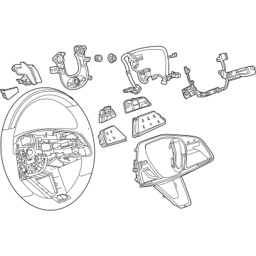 GM 85013816 Wheel Assembly-Steering *Backen Blackk 85013816 GM Wheel Assembly-Steering *Backen Blackk Illustration 1 of 1