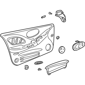 GM 89039634 Trim Panel Assembly, Gray 89039634 GM Trim Panel Assembly, Gray Illustration 1 of 1
