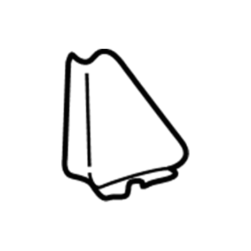 25660968 GM Mirror Trim, Gray, Front Passenger Side Illustration 1 of 1