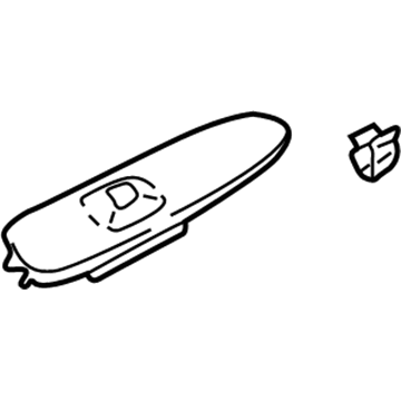 GM 16830366 Switch Panel, Passenger Side 16830366 GM Switch Panel, Passenger Side Illustration 1 of 1