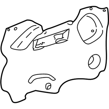 GM 15212772 Water Deflector, Front Driver Side 15212772 GM Water Deflector, Front Driver Side Illustration 1 of 1