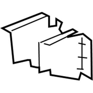GM 15258225 Rail End, Driver Side 15258225 GM Rail End, Driver Side Illustration 1 of 1