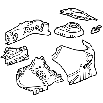 42437922 GM Apron Assembly, Front Inner Driver Side Illustration 1 of 1