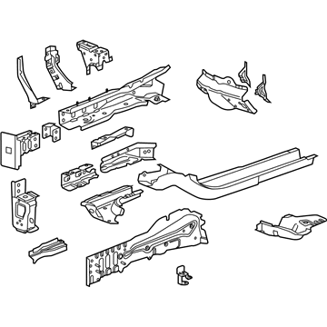 GM 94508357 Lower Rail 94508357 GM Lower Rail Illustration 1 of 1