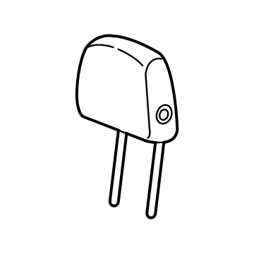 GM 84254277 Headrest, Ash Gray, Rear Center 84254277 GM Headrest, Ash Gray, Rear Center Illustration 1 of 1