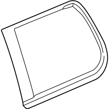 GM 23134805 Reveal Molding, Rear Driver Side 23134805 GM Reveal Molding, Rear Driver Side Illustration 1 of 1