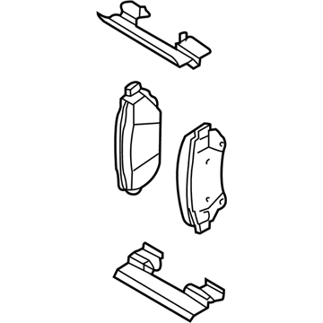 Chevy Uplander Brake Pads - 88967257