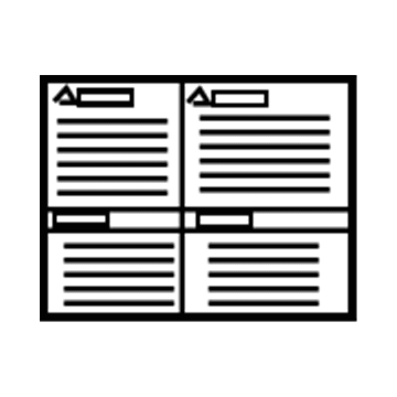 GM 22711205 A/C Label 22711205 GM A/C Label Illustration 1 of 1