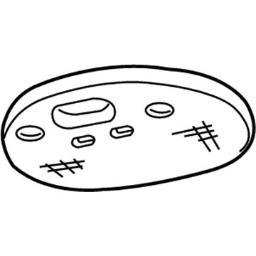 Pontiac 92140558 Dome Lamp Lens