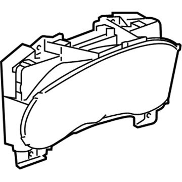 GM 84054236 Instrument Cluster 84054236 GM Instrument Cluster Illustration 1 of 1