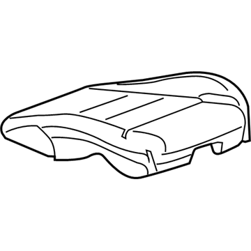 GM 22979480 Cushion Cover, Black, Front 22979480 GM Cushion Cover, Black, Front Illustration 1 of 1