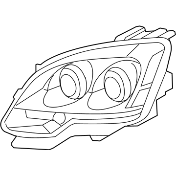 25796709 GM Composite Assembly, Passenger Side Illustration 1 of 1
