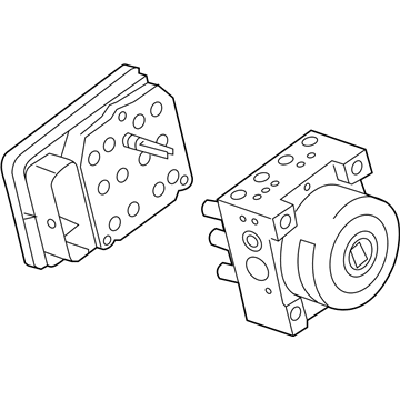 Cadillac ABS Pump And Motor Assembly - 23295890