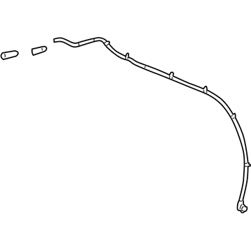 GM 22864070 Rear Hose, Passenger Side 22864070 GM Rear Hose, Passenger Side Illustration 1 of 1