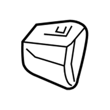 GM 84124454 Rear Passenger Side Tire Front Air Deflector 84124454 GM Rear Passenger Side Tire Front Air Deflector Illustration 1 of 1