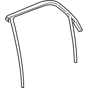 GM 15255583 Run Channel, Rear Driver Side 15255583 GM Run Channel, Rear Driver Side Illustration 1 of 1