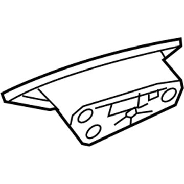 84784509 GM Mirror Assembly Gasket, Rear Driver Side Illustration 1 of 1