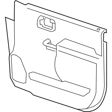 GM 84735028 Door Trim Panel, Front Passenger Side 84735028 GM Door Trim Panel, Front Passenger Side Illustration 1 of 1