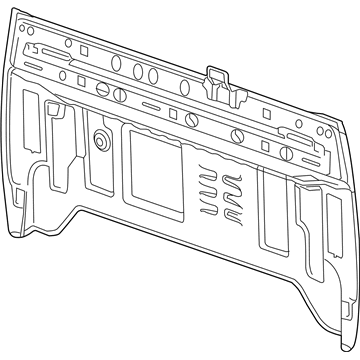 GM 22957068 Back Panel, Rear Inner 22957068 GM Back Panel, Rear Inner Illustration 1 of 1