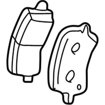 Chevy 19209340 Rear Pads