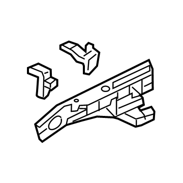 GM 84377309 Upper Rail, Front Driver Side 84377309 GM Upper Rail, Front Driver Side Illustration 1 of 1