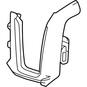 GM 85583660 Trim Bezel, Passenger Side 85583660 GM Trim Bezel, Passenger Side Illustration 1 of 1