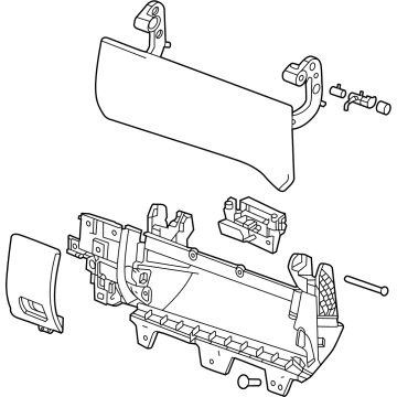 GM 85610051 Compartment, Jet Black 85610051 GM Compartment, Jet Black Illustration 1 of 1