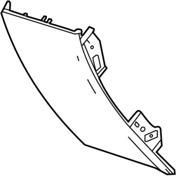84651910 GM Filler Panel, Black, Lower Outer Passenger Side Illustration 1 of 1