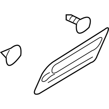 20881030 GM Grille, Front Passenger Side Illustration 1 of 1