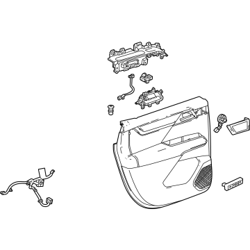 26519963 GM Trim Assembly-Rear Side Door *Backen Blackk Illustration 1 of 1