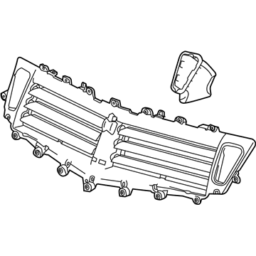 23490309 GM Deflector Illustration 1 of 1