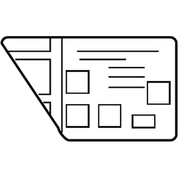 GM 15179921 Info Label 15179921 GM Info Label Illustration 1 of 1