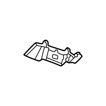 GM 42692028 Side Retainer, Front Driver Side 42692028 GM Side Retainer, Front Driver Side Illustration 1 of 1
