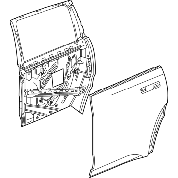 GM 85741347 Door Assembly-Rear Side 85741347 GM Door Assembly-Rear Side Illustration 1 of 1