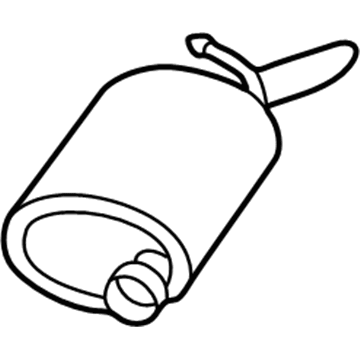 Buick 25773763 Muffler With Tail Pipe