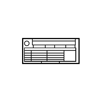 Cadillac 19206430 Tire Info Label