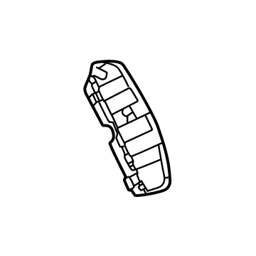 84942536 GM Seat Back Panel, Black, Front Passenger Side Illustration 1 of 1