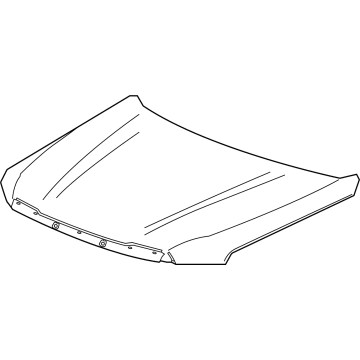 GM 85112716 Hood 85112716 GM Hood Illustration 1 of 1