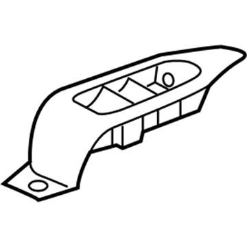 GM 26209999 Switch Bezel, Passenger Side 26209999 GM Switch Bezel, Passenger Side Illustration 1 of 1