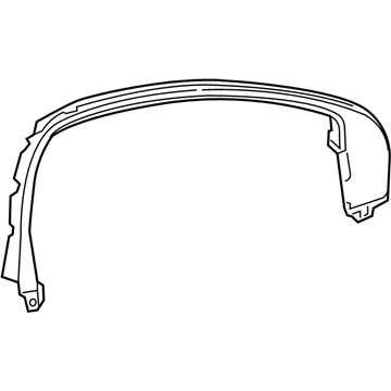 GM 26688654 Upper Molding, Front Driver Side 26688654 GM Upper Molding, Front Driver Side Illustration 1 of 1